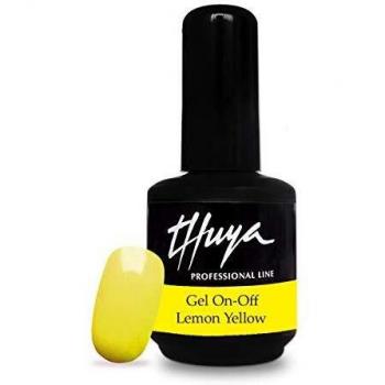 Thuya On-Off - Esmalte de uñas en gel, Lemon Yellow, 14 ml