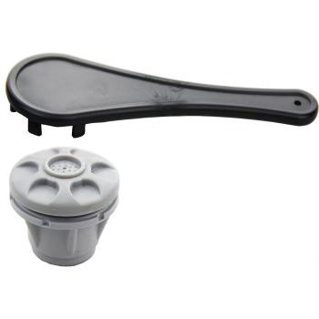 UP100 gris barco Válvula de liberación de seguridad válvula de aire Gas boquilla para bote inflable Kayak desinflar serie con llave negro