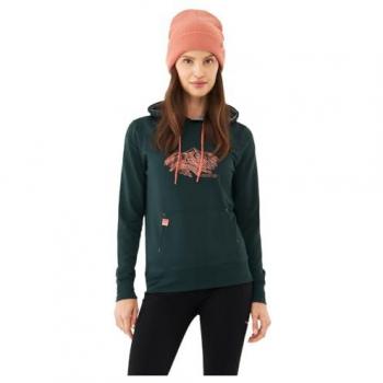 Viking Bamboo Panaka Green Hoodie for Women - Regular Fit