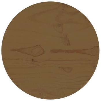 Mesa de madera maciza de pino marrón Ø30x2,5 cm