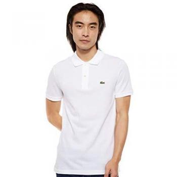 Lacoste Slim Fit White Polo Shirt in Petit Piqué, Size XXL