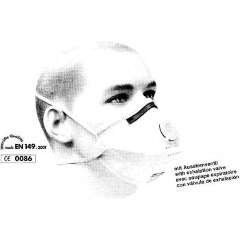 ZVG - Mascarilla (FFP3 desechables - Mascarilla con respirador (FFP3, protección contra virus - 20 Unidades