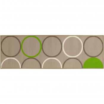 ABC Alfombra Opty Beige/Verde 57 x 200 cm