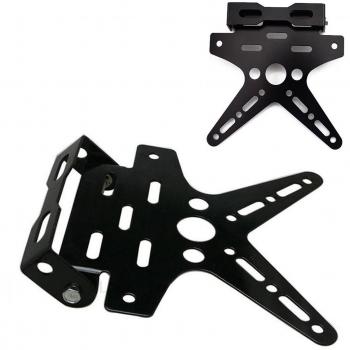 PolarLander la Motocicleta Ajustable Negro Registro Titular de la Placa de Soporte Universal
