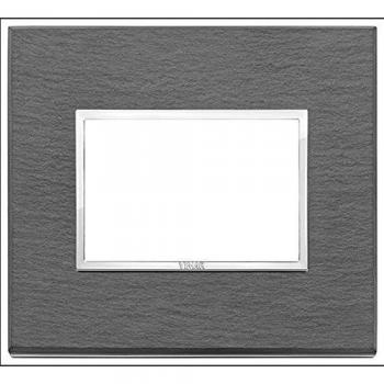 Placa Eikon 3 Módulos Pizarra Partida Vimar 21653.52