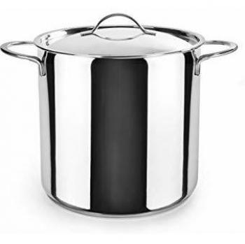 Olla Super Alta Noah de Acero Inoxidable 18/10, 4.7L, IBILI 605418
