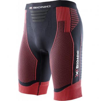 X-Bionic Running Man Effektor Power OW Pantalones Cortos P02 Unidad para Hombre, Hombre, Running Man EFFEKTOR Power OW Pants Short P02, Negro/Rojo
