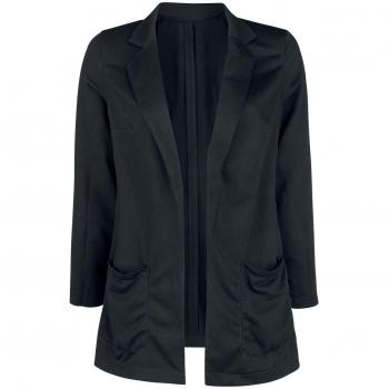 Forplay Cotton Blazer Chaqueta Negro 5XL