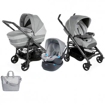 Chicco Cochecito Trío Love Up Legend: capazo + silla paseo + silla coche, de 0 a 15 kg