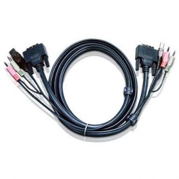 Aten 2L7D03UD 10' USB DVI-D Dual Link KVM Cable