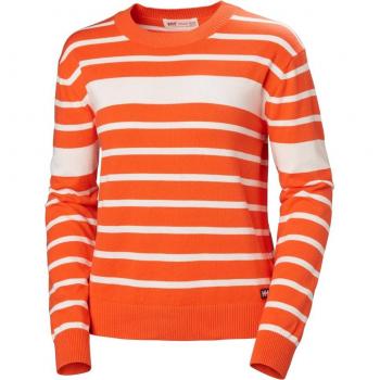Jersey de mujer Helly Hansen W Skagen Sweater 2.0 con rayas Flame, talla XS