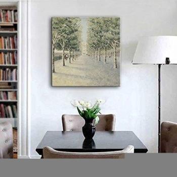 ZSH Recortar árboles por la carretera pintados a mano pintura al óleo, pinturas decorativas, pintura decorativa sala de estudio sala de estar