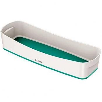 Organizer MyBox Rectangular Blanco-Turquesa 31 cm, ABS Sintético