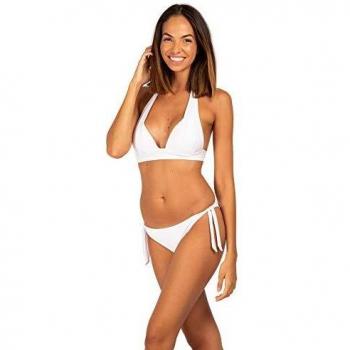 Banana Moon MAHO Romeo Parte Superior de Bikini, Blanco, S para Mujer