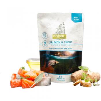 Isegrim Raíces Adulto Salmón y Trucha - Comida Húmeda Premium para Perros 410g