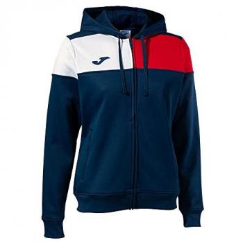 Chaqueta con capucha mujer Joma Crew V marino rojo blanco