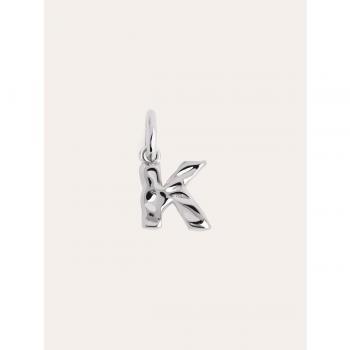 Charm Singularu Letter Organic Plata Letra K