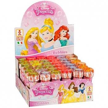 ColorBaby - Pack 36 pomperos infantiles, pomperos Princesas Disney, 60 ml, juguetes Princesas Disney, decoración cumpleaños, fiesta princesas, juguetes Disney