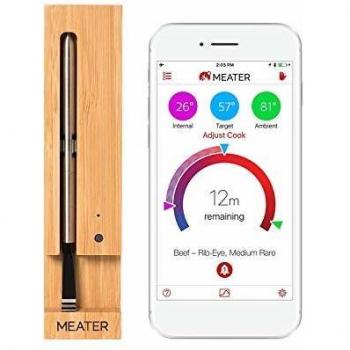Meater termometro inalambrico de carne con aplicacion para iphone android kindle fire y alexa