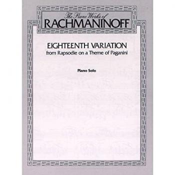Alfred 00-F02063-XVIII Variaci-n de Rhapsodie sobre un tema de Paganini - Music Book