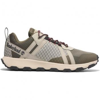 Zapatillas Timberland Winsor Trail Impermeables para Hombre en Beige y Verde, Talla 44.5