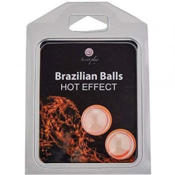 Secret Play S355, Bolas Brasileñas con Efecto de Calor, Pack de 2
