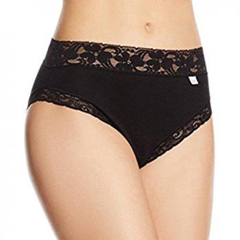 Braga Avet 3324 encaje cintura, color negro, talla XL, material algodón