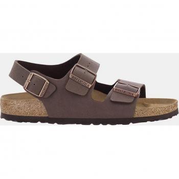 Birkenstock Milano Unisex Ankle Strap Sandals - Dark Brown, Size 42