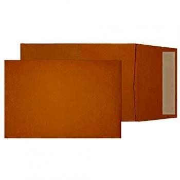 Purely Packaging 254x178x25mm Gusset Pocket Peel and Seal Envelope - Manilla
