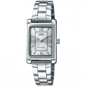 Casio Women's Standard Analog Stainless Steel Quartz Watch with Silver Dial LTP-1234DD-7A
