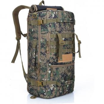 Tofern 50L Polyvalent Extérieur Unisexe Randonnée Anti-usure Imperméable Étanche Escalade Alpinisme Sac à Dos Daypack Sac de Jour Sac de Promenade Haute Capacité Sac de Voyage Cartable, Camo numérique