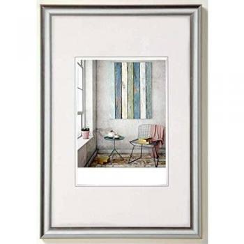 Marco de plástico Walther Trendstyle 40x50 cm color plata
