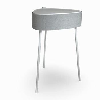 Mesa Auxiliar Altavoz Portátil Bluetooth 20W con Carga Inalámbrica y Batería de 2500mAh - TD Systems SM20B11PB Blanca