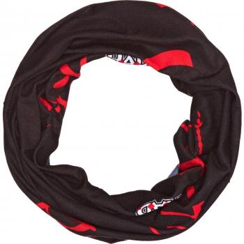 HAD Four Season - Pañuelo para el cuello/cabeza unisex, color negro / rojo, 24 x 50 cm