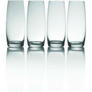 Mikasa 'Julie' - Juego de 4 copas de champán de cristal sin plomo, 266 ml (9 fl oz), transparentes