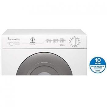 Secadora de Ropa Indesit NIS41V 4kg Ventilada Blanca con Puerta Grafito - Clase Energética C
