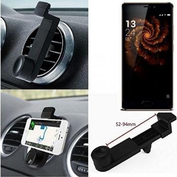 Titular Smartphone para el coche para Allview X3 Soul Pro. Parrilla del coche montaje del sostenedor del coche para el teléfono inteligente. De aplicación universal. Negro. Fácil de instalar, sujeción segura. Utilizar el teléfono como un dispositivo 