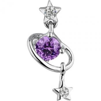 Ear Candy - Piercing Candy Galaxy de plata bañado en rodio