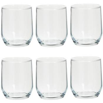 Kit 6 vasos de agua de cristal 31.5cl colección Paol