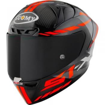 Casco Suomy S1-XR GP Carbon Hypersonic E06 Negro Rojo Talla L