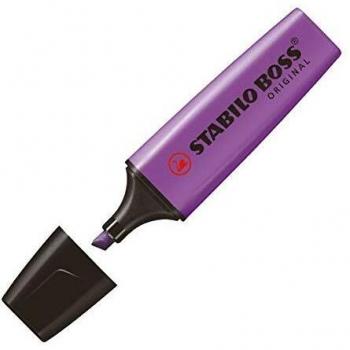 Marcador fluorescente STABILO BOSS Original - Caja con 10 unidades - Color lavanda