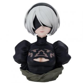 Figura Busto Ichibansho Nier Automata 2B Escala 20 cm - Figura Coleccionable Multicolor de Acción Ideal para Fans del Anime