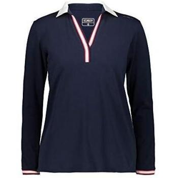 Polo de Manga Larga para Mujer CMP Negro Azul S