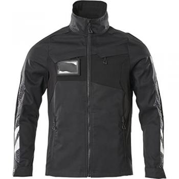 Chaqueta de Trabajo Mascot Accelerate 18509 con Zonas de Stretch, Ligera y Elástica, Color Negro, Tamaño 4XL