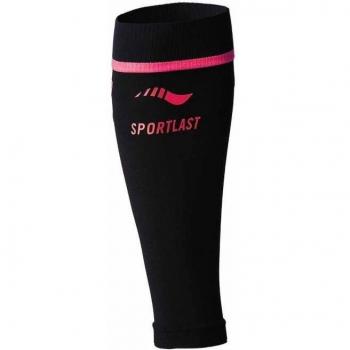 Sportlast Pro Pantorrilleras de Compresión para Trail, Negro / Coral, M