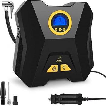 RABBITXOCO Compresor Aire Portatil Coche Inflador Ruedas Coche 12V Mini Compresor de Aire Pequeños Hinchador