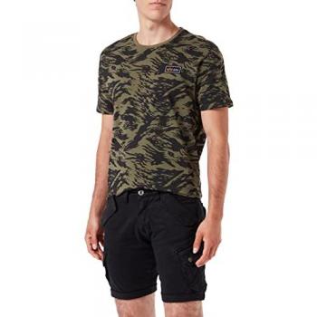 Alpha Industries Combat Shorts Black Regular Fit 34 Men's 98% Cotton 2% Elastane