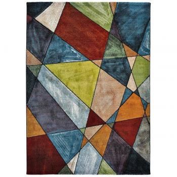 Alfombra Sandra MOMA 22968, tejido de poliéster, diseño moderno, fácil de limpiar, antideslizante, disponible en varios tamaños
