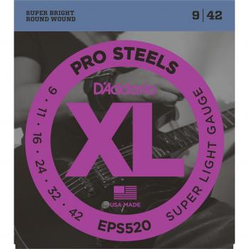D'Addario Pro Steel Super Light Electric Guitar Strings 9-42
