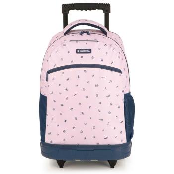 Mochila con ruedas Gabol ICON rosa e impermeable